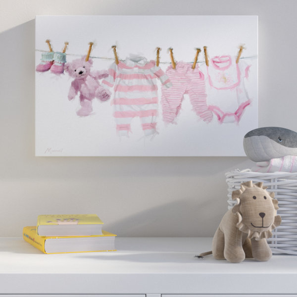 Baby girl nursery canvas 2024 art